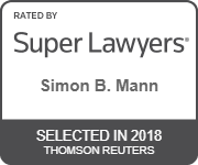 Rated By Super Lawyers | Simon B. Mann | Selected In 2018 | Thomson Reuters